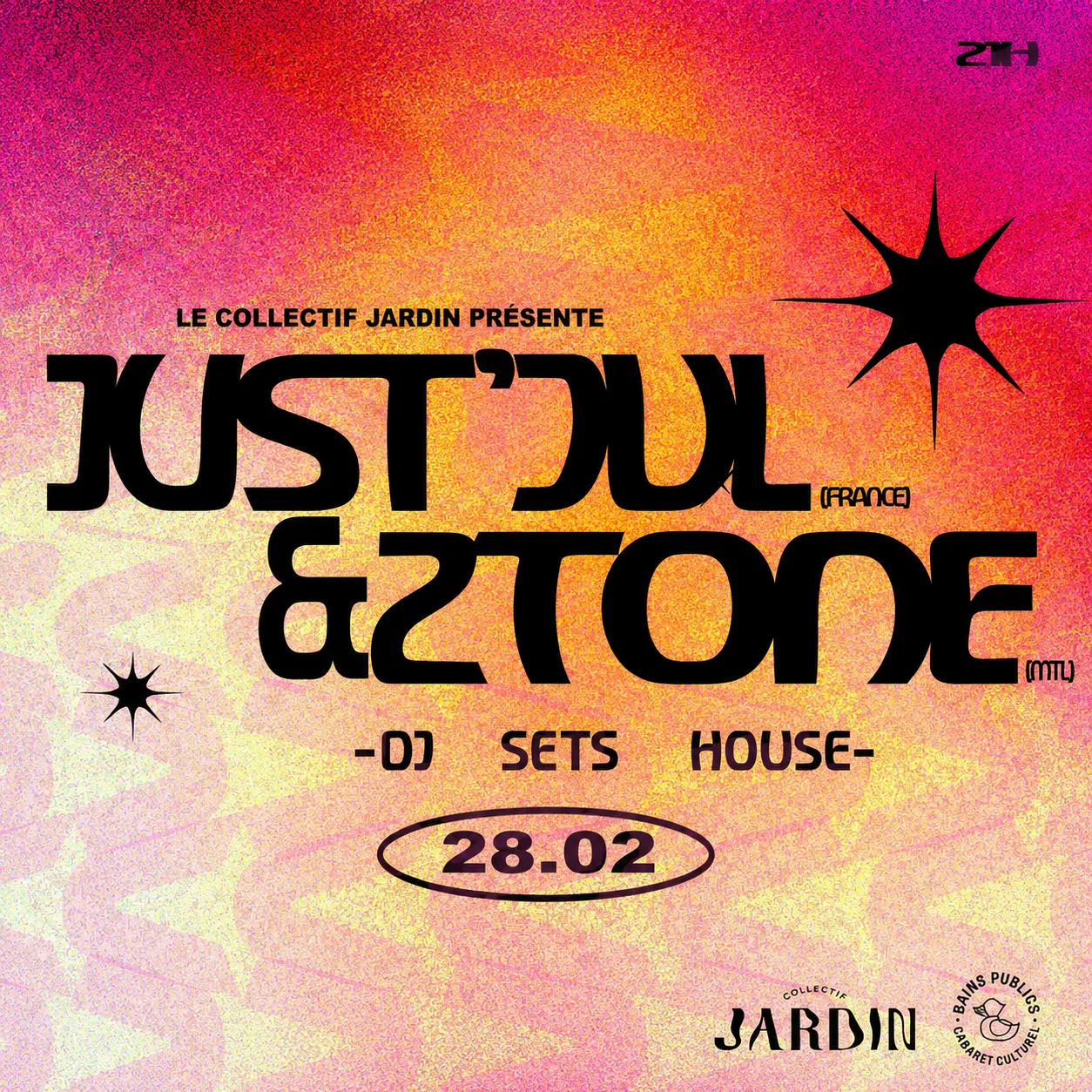 JustJul & 2Tones au Bain Public — 8 février 2026